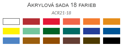 Sada akrylových barev Royal Langnickel 18ks 21ml